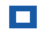 Original blue rectangular ring on a white 160 by 120 pixel canvas