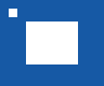 Background-removal output with an unintended hole where all 64 pale-detail pixels were erased