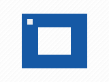 Owned blue ring fixture with a pale square before background removal